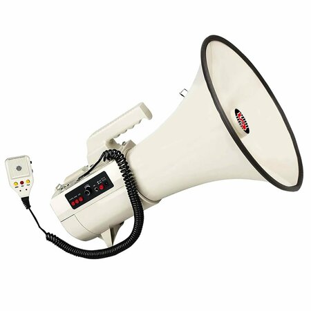 5 CORE 5 Core Megaphone 100W Power - PA Bullhorn Loudspeaker 2000 Yards Range - w Siren - Recording - USB 4501 USB